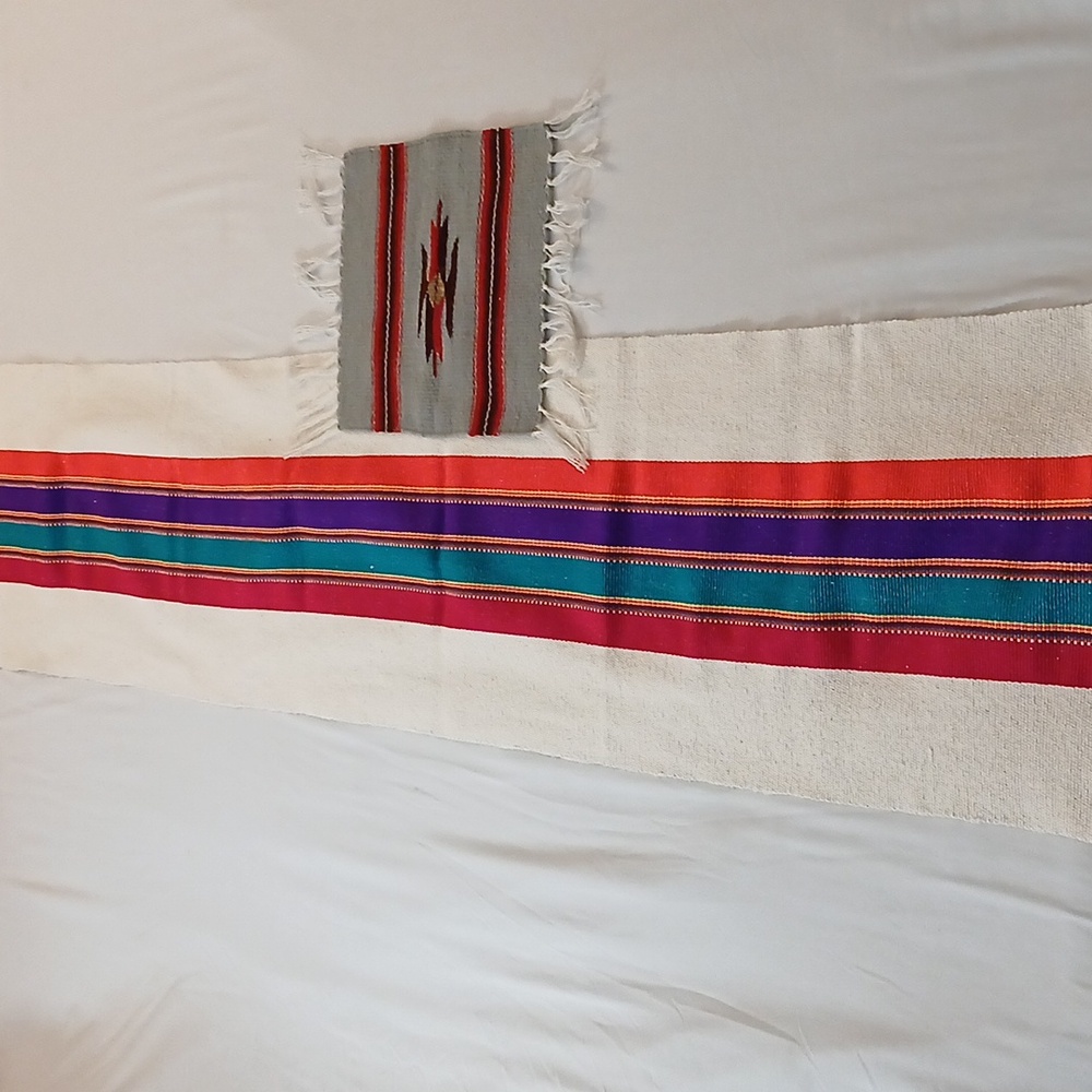 Colorful Striped Textile Set - Picture 2 of 2